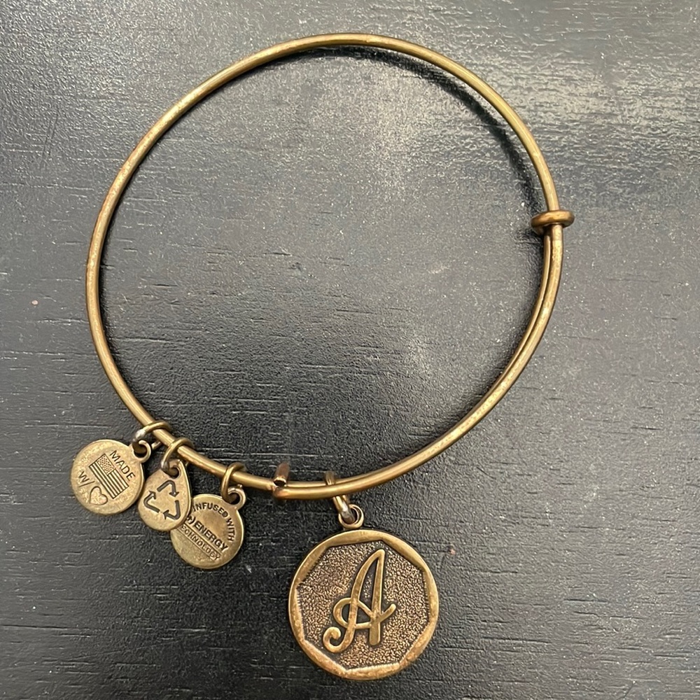 Alex and Ani initial bracelet